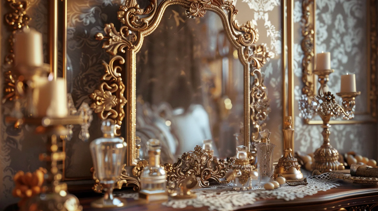 accessoire miroir baroque